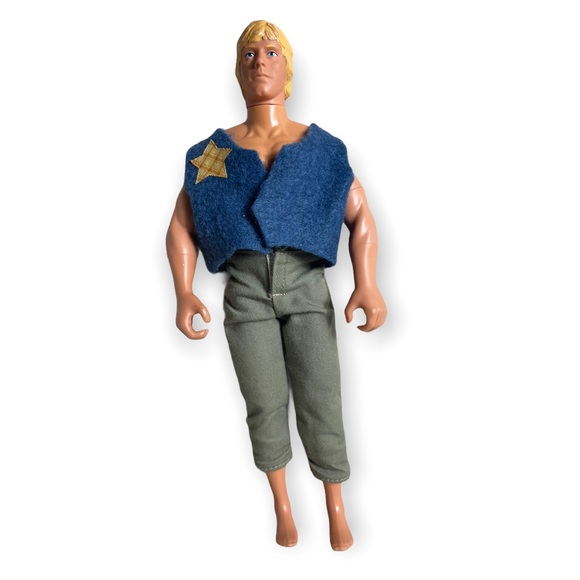 Vintage Action Figure with Blue Vest and Green Pants - Picture 2 of 7
